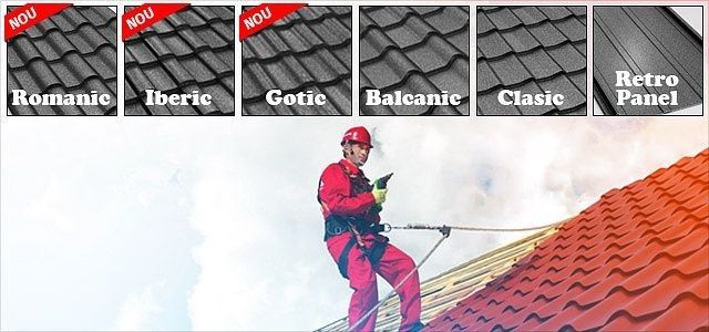 Detaliu de îmbinare pentru țiglă metalică